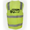 JB's Hi Vis (D+N) Zip Safety Vest Thumbnail