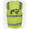 JB's Hi Vis (D+N) Zip Safety Vest Thumbnail