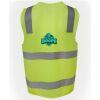 JB's Hi Vis (D+N) Zip Safety Vest Thumbnail