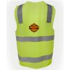 JB's Hi Vis (D+N) Zip Safety Vest Thumbnail