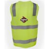 JB's Hi Vis (D+N) Zip Safety Vest Thumbnail