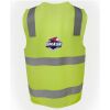 JB's Hi Vis (D+N) Zip Safety Vest Thumbnail