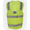 JB's Hi Vis (D+N) Zip Safety Vest Thumbnail