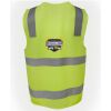 JB's Hi Vis (D+N) Zip Safety Vest Thumbnail