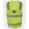 JB's Hi Vis (D+N) Zip Safety Vest Thumbnail