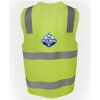 JB's Hi Vis (D+N) Zip Safety Vest Thumbnail