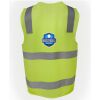 JB's Hi Vis (D+N) Zip Safety Vest Thumbnail