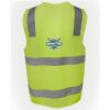 JB's Hi Vis (D+N) Zip Safety Vest Thumbnail