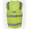 JB's Hi Vis (D+N) Zip Safety Vest Thumbnail