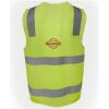 JB's Hi Vis (D+N) Zip Safety Vest Thumbnail
