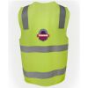 JB's Hi Vis (D+N) Zip Safety Vest Thumbnail