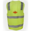 JB's Hi Vis (D+N) Zip Safety Vest Thumbnail