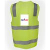 JB's Hi Vis (D+N) Zip Safety Vest Thumbnail