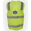 JB's Hi Vis (D+N) Zip Safety Vest Thumbnail