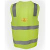 JB's Hi Vis (D+N) Zip Safety Vest Thumbnail