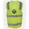 JB's Hi Vis (D+N) Zip Safety Vest Thumbnail