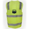 JB's Hi Vis (D+N) Zip Safety Vest Thumbnail