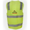 JB's Hi Vis (D+N) Zip Safety Vest Thumbnail