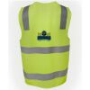 JB's Hi Vis (D+N) Zip Safety Vest Thumbnail