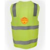 JB's Hi Vis (D+N) Zip Safety Vest Thumbnail