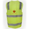 JB's Hi Vis (D+N) Zip Safety Vest Thumbnail