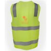 JB's Hi Vis (D+N) Zip Safety Vest Thumbnail