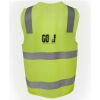 JB's Hi Vis (D+N) Zip Safety Vest Thumbnail