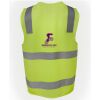JB's Hi Vis (D+N) Zip Safety Vest Thumbnail