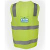 JB's Hi Vis (D+N) Zip Safety Vest Thumbnail