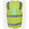 JB's Hi Vis (D+N) Zip Safety Vest Thumbnail