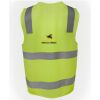 JB's Hi Vis (D+N) Zip Safety Vest Thumbnail