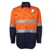 JB's Hi Vis L/S (D+N) 150G Work Shirt Thumbnail