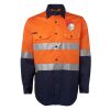 JB's Hi Vis L/S (D+N) 150G Work Shirt Thumbnail