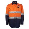 JB's Hi Vis L/S (D+N) 150G Work Shirt Thumbnail
