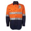 JB's Hi Vis L/S (D+N) 150G Work Shirt Thumbnail