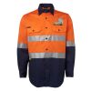 JB's Hi Vis L/S (D+N) 150G Work Shirt Thumbnail