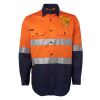 JB's Hi Vis L/S (D+N) 150G Work Shirt Thumbnail
