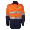 JB's Hi Vis L/S (D+N) 150G Work Shirt Thumbnail