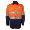 JB's Hi Vis L/S (D+N) 150G Work Shirt Thumbnail