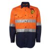 JB's Hi Vis L/S (D+N) 150G Work Shirt Thumbnail