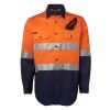 JB's Hi Vis L/S (D+N) 150G Work Shirt Thumbnail
