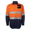 JB's Hi Vis L/S (D+N) 150G Work Shirt Thumbnail