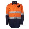 JB's Hi Vis L/S (D+N) 150G Work Shirt Thumbnail