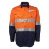 JB's Hi Vis L/S (D+N) 150G Work Shirt Thumbnail