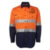 JB's Hi Vis L/S (D+N) 150G Work Shirt Thumbnail