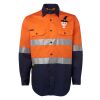 JB's Hi Vis L/S (D+N) 150G Work Shirt Thumbnail