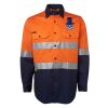 JB's Hi Vis L/S (D+N) 150G Work Shirt Thumbnail