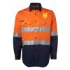JB's Hi Vis L/S (D+N) 150G Work Shirt Thumbnail