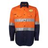 JB's Hi Vis L/S (D+N) 150G Work Shirt Thumbnail