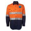 JB's Hi Vis L/S (D+N) 150G Work Shirt Thumbnail